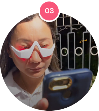 Wear The Device Like Glasses For 5 Minutes