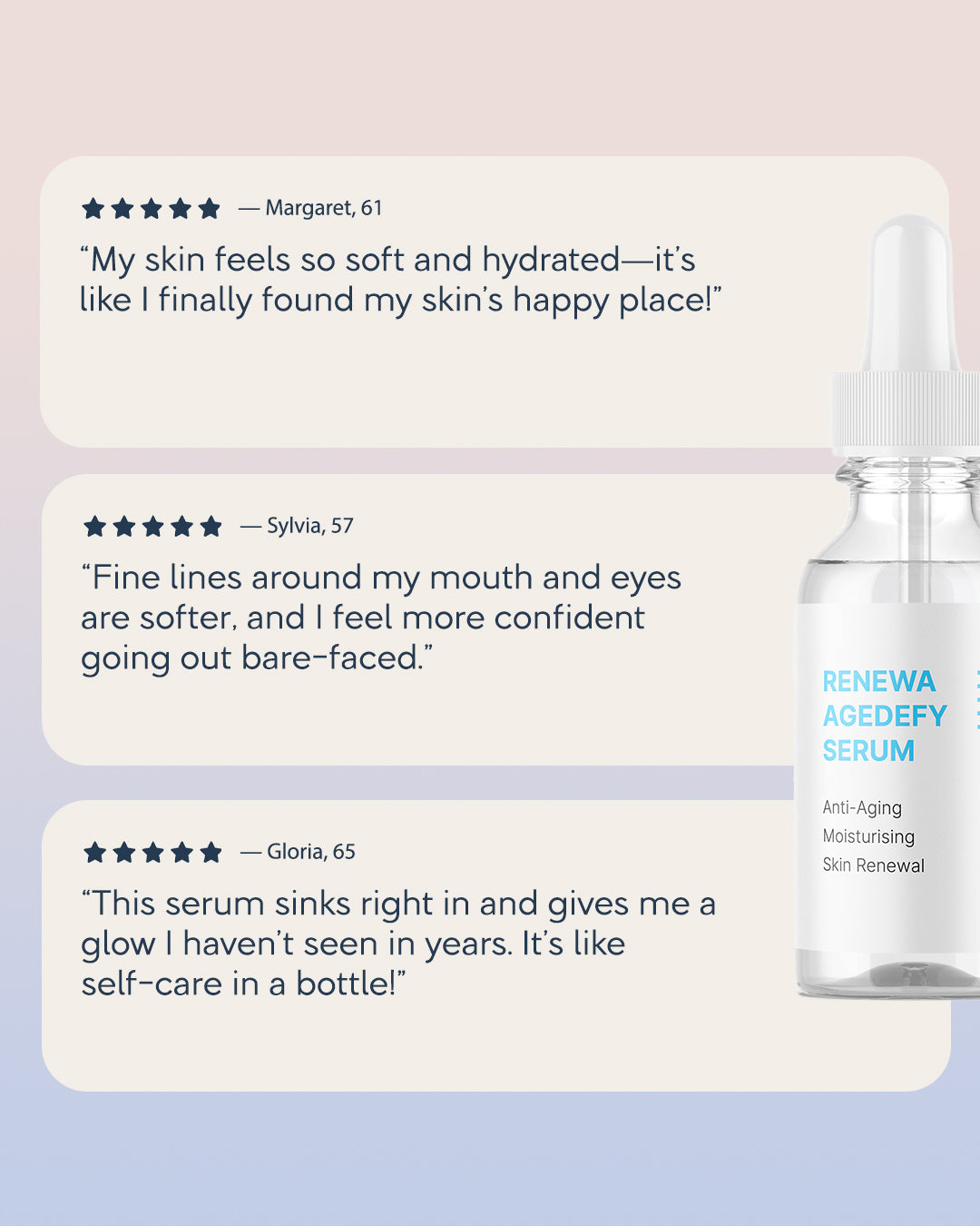 3 x Renewa AgeDefy Serum